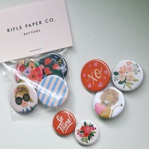 Rifle Paper Co. Lot/ Set of Cute, Colorful Pins!